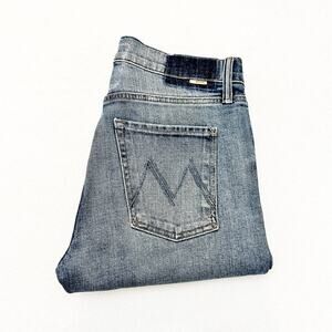 Mother Superior The Proper Truce Straight Leg Button Fly Denim Jeans Size 26